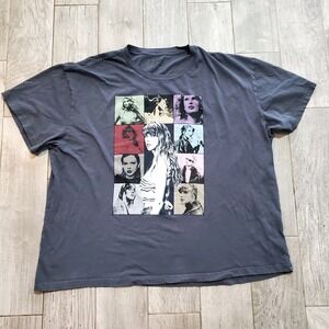 Taylor Swift Eras Tour 3XL T-Shirt 2023 US Dark Gray Logo Men Women Unisex